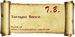 Tornyos Bence névjegykártya